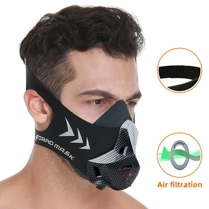 FDBRO Sports Mask Elevation Running Fitness Pack Style Black High Altitude Training Fit Sports Mask 2.0 Mask Cloth Free Shipping